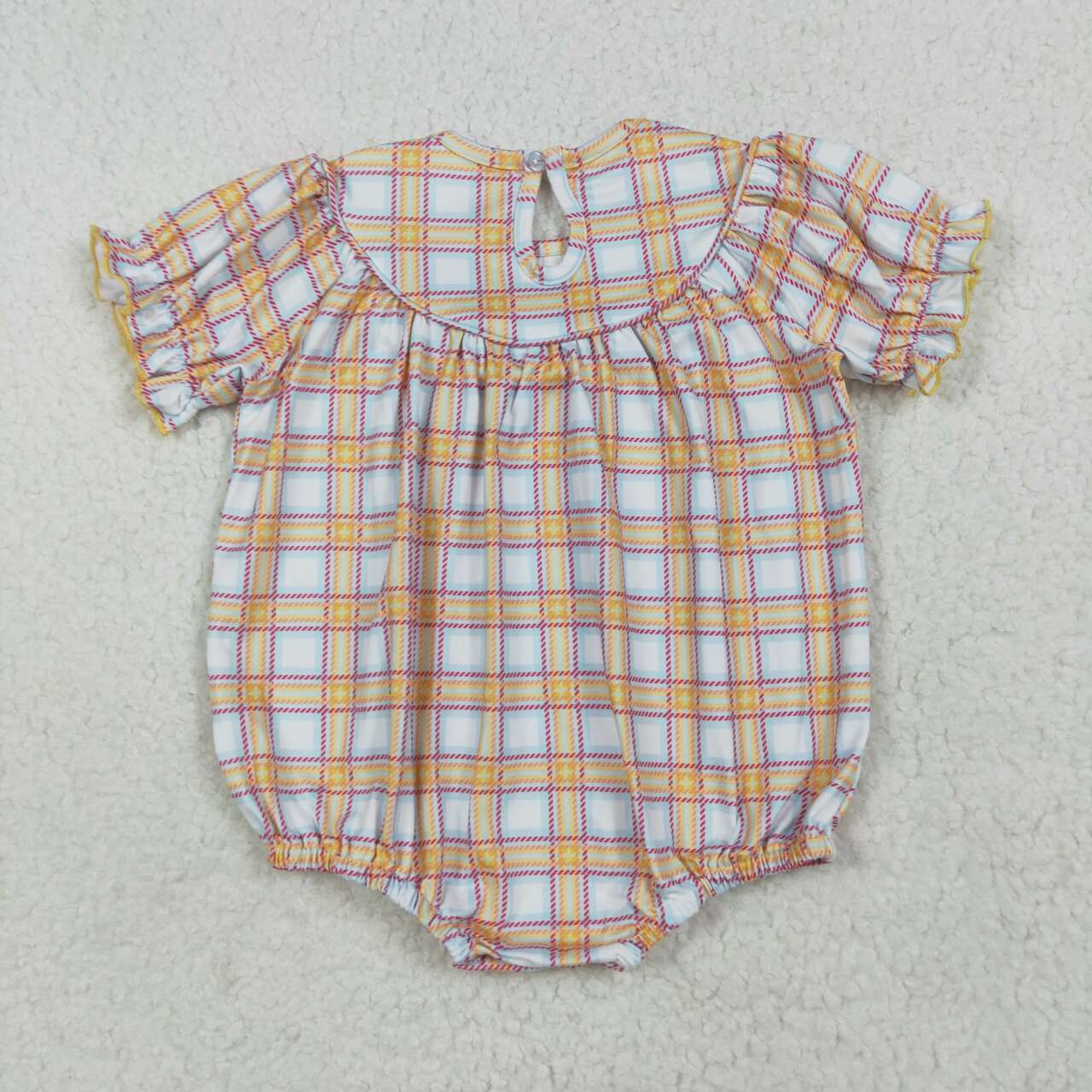 Farm animal toddle girls smocked romper