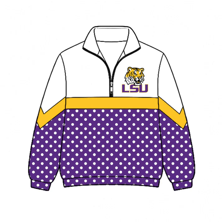 Kids team style long sleeve pullover top
