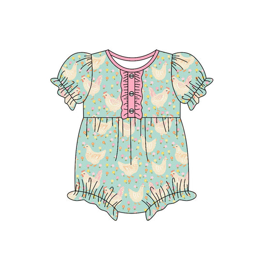 Toddle baby chicken design romper wholesale factory price