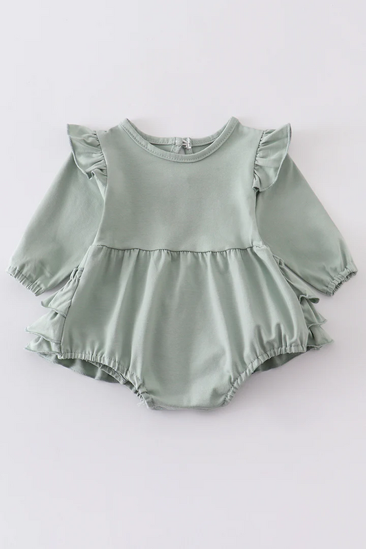 toddle girls long sleeve bubble romper