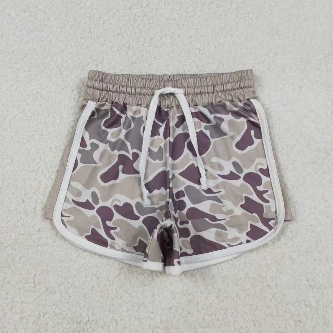 Toddle baby boy dark green camo summer shorts