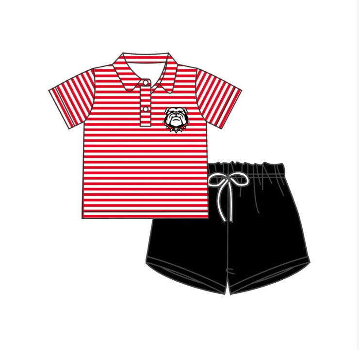 toddle boy short sleeve team outfit