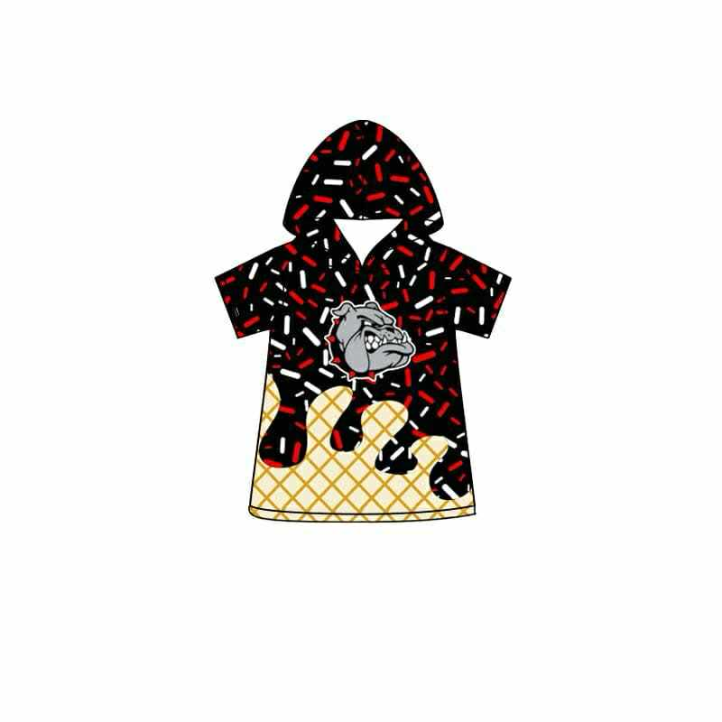 baby boy short sleeve team hoodie top