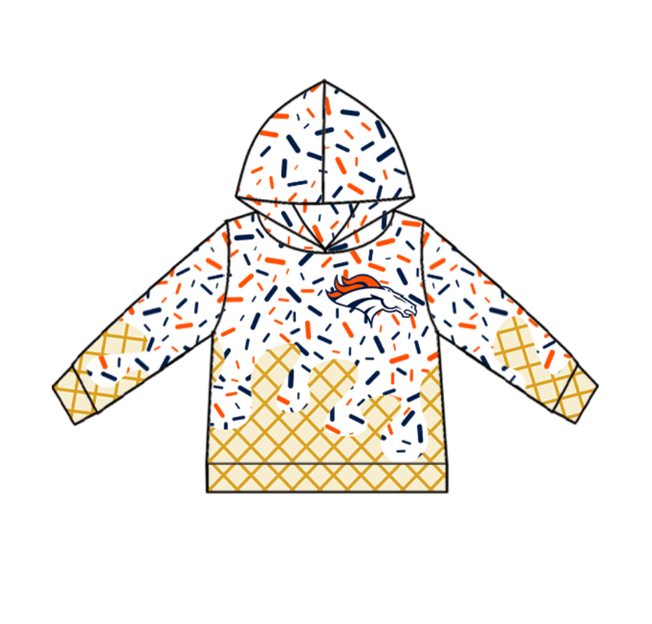 baby boy long sleeve custom team hoodie top