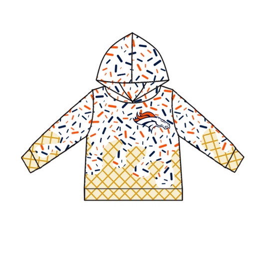 baby boy long sleeve custom team hoodie top