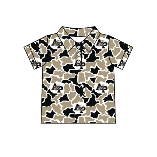 Kids baby short sleeve custom team pullover top