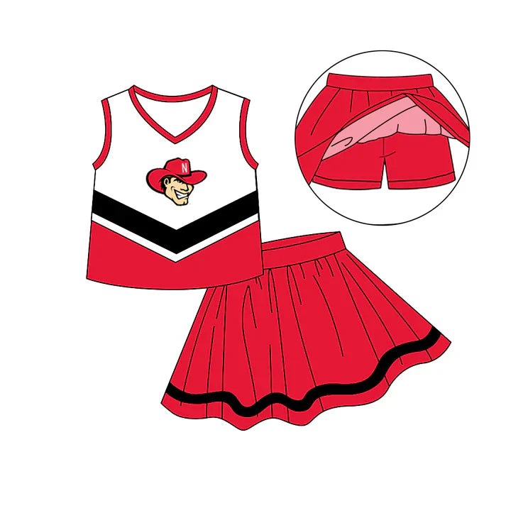 Baby girls custom team cheer outfit add shorts