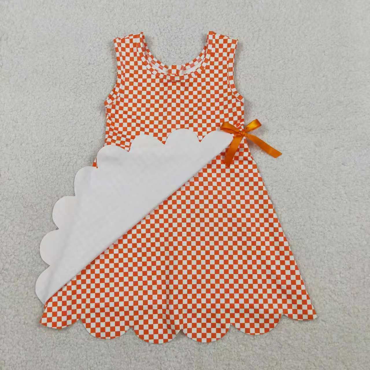 Light Blue plaid design toddle baby girls active wear yoga dress