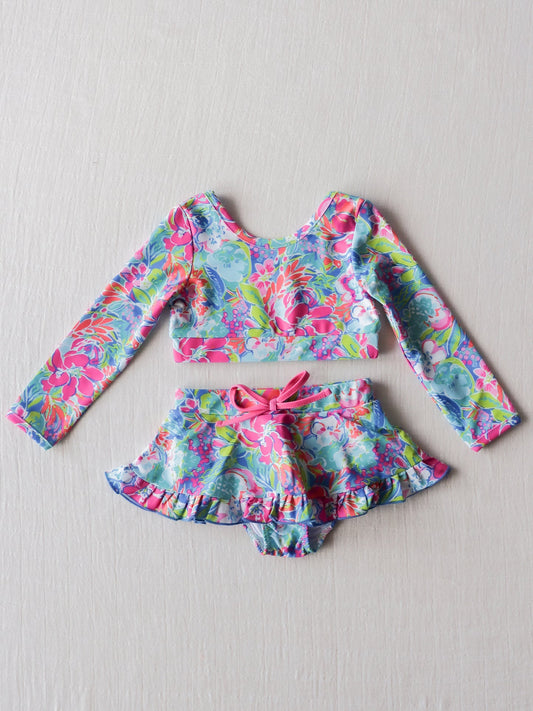 baby girls summer two pieces bathing suit