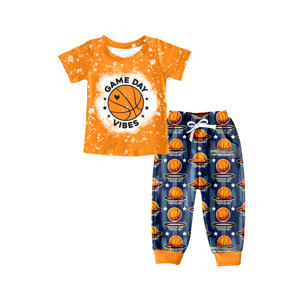 game day baby boy basketball outfit