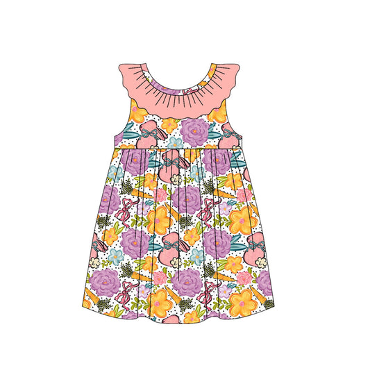 wholesale kids clothes custom easter eggs design dress