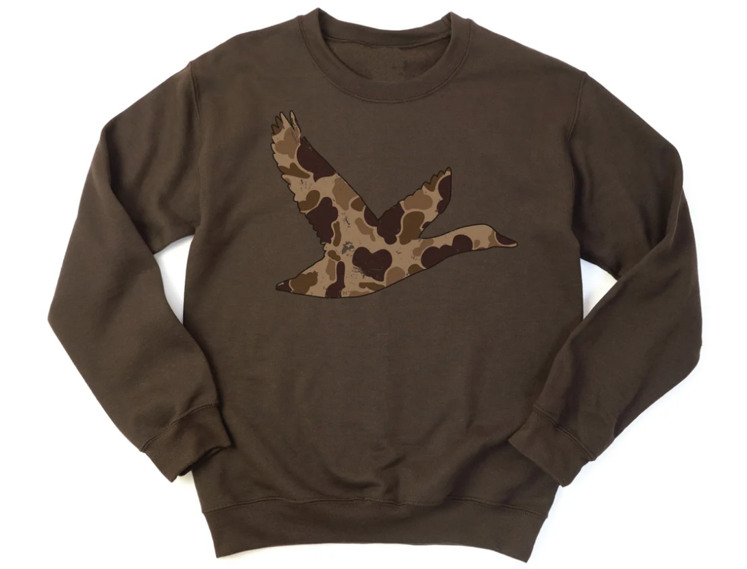 Camouflage duck baby boy long sleeve boutique top