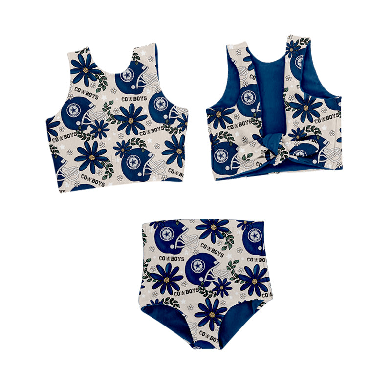baby girls two pieces team design summer bathing suit