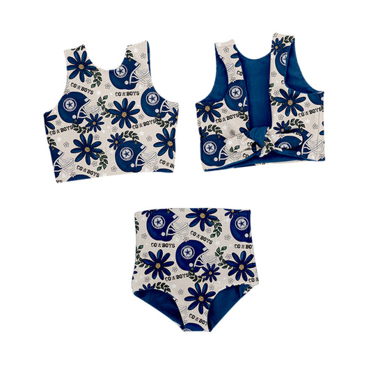 baby girls two pieces team design summer bathing suit