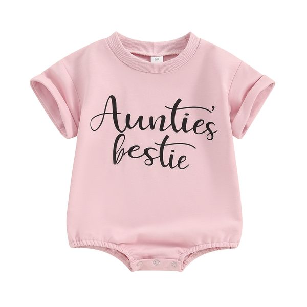 Aunties bestie short sleeve romper