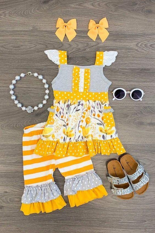 baby  girls  floral boutique set