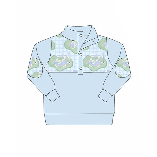 Golf design kids baby long sleeve pullover