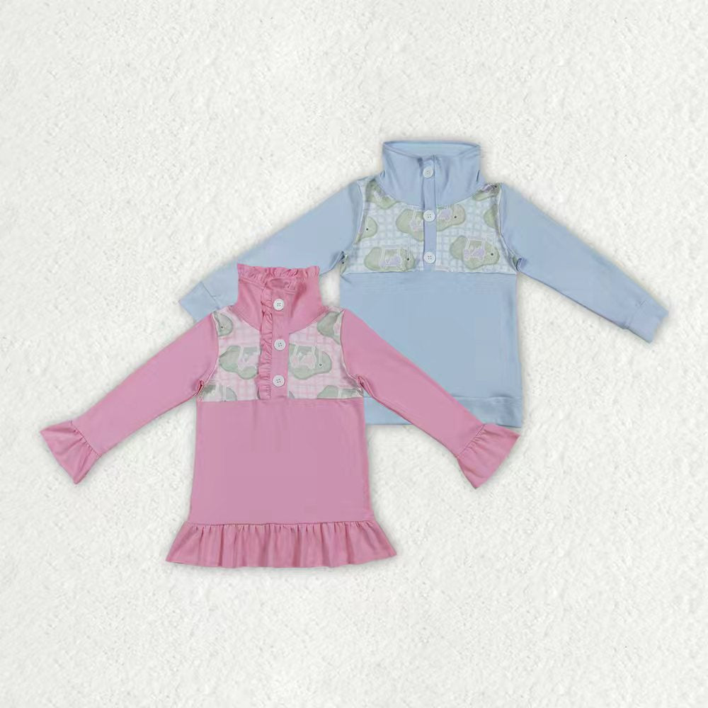 Golf design baby boy long sleeve pullover top