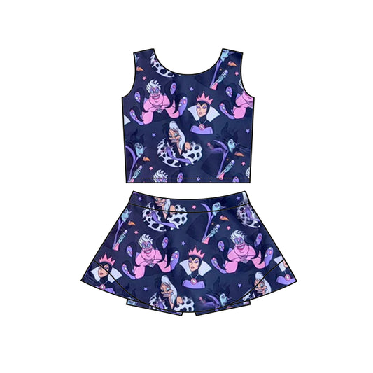 baby girls Halloween skirt outfit add liner shorts