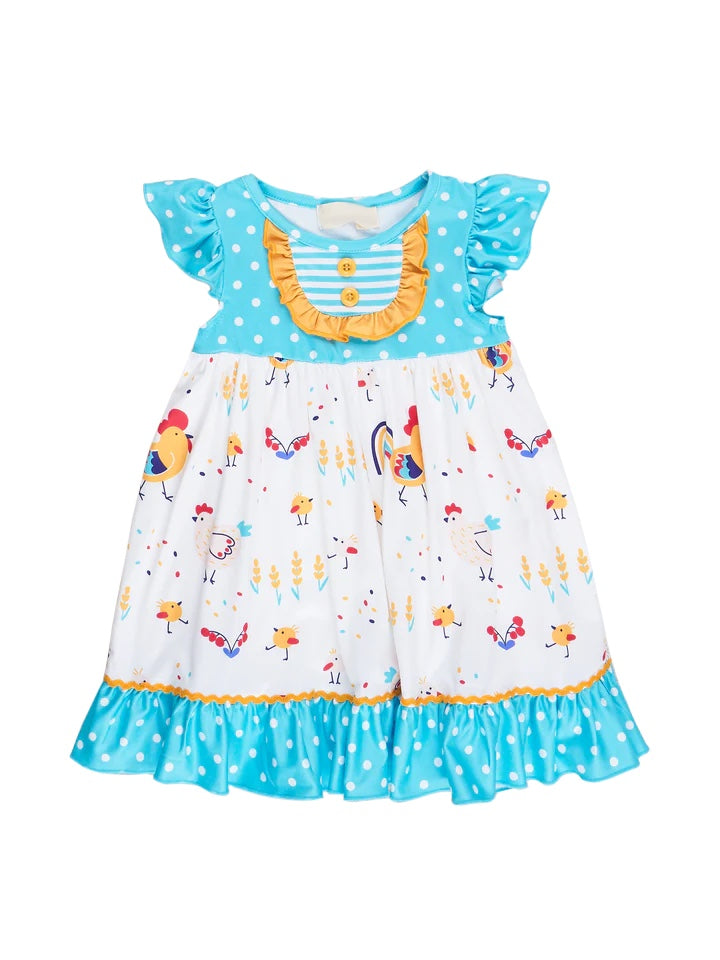 infant baby girls chicken dress