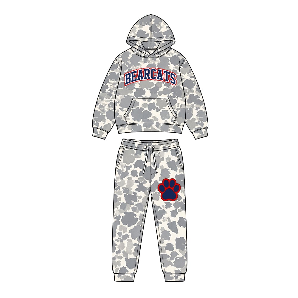 Baby boy custom team cheer design hoodie set