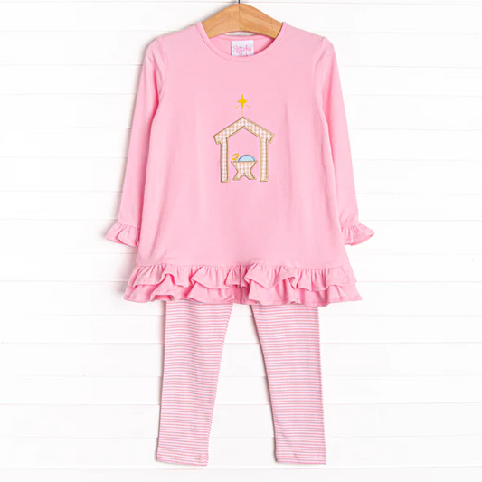 wholesale baby girls christmas jesus fall winter boutique clothing set