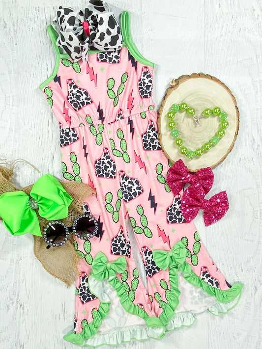 cowgirl western wide leg jumpsuit