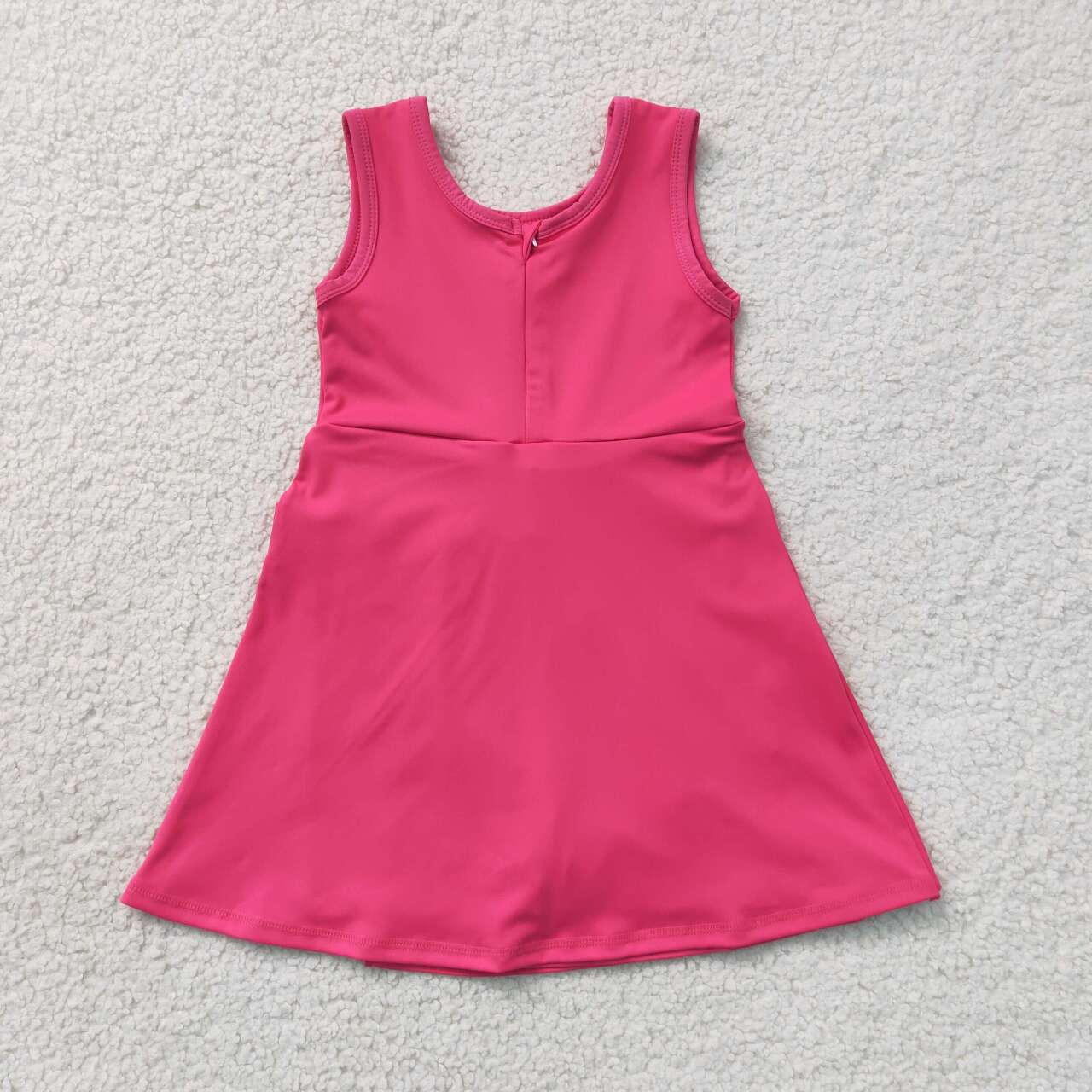Toddle girls hot pink color design summer yoga dress