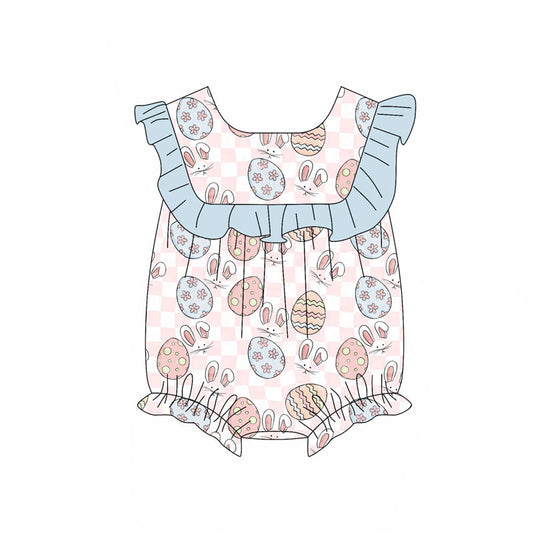 Easter bunny design kids baby holiday romper