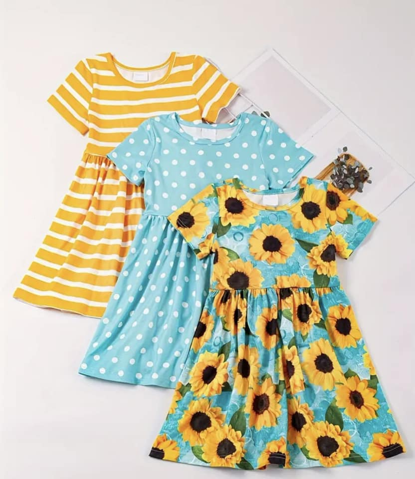 Baby girl sunflower dress