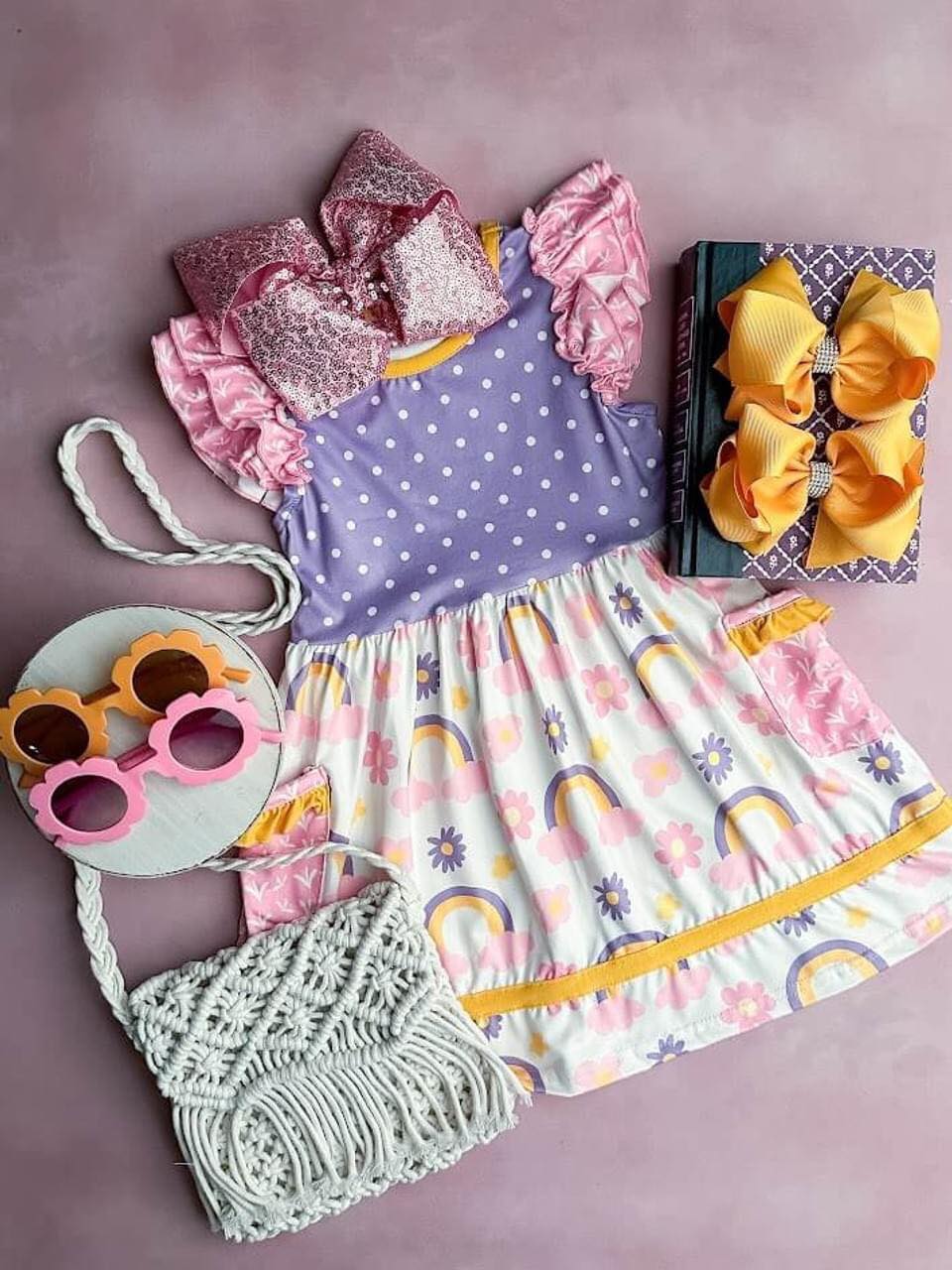 flower girls summer pocket dress