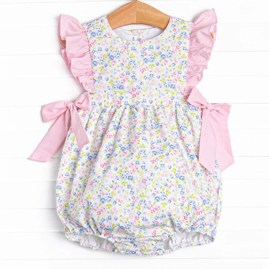toddle baby girls floral boutique romper
