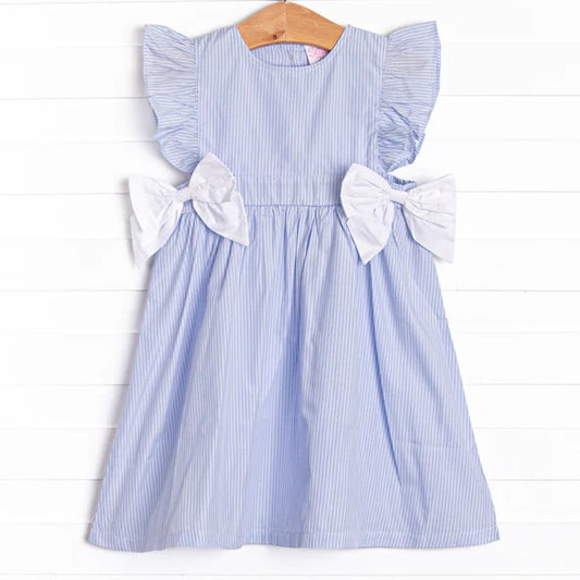 Baby girl blue stripes summer dress