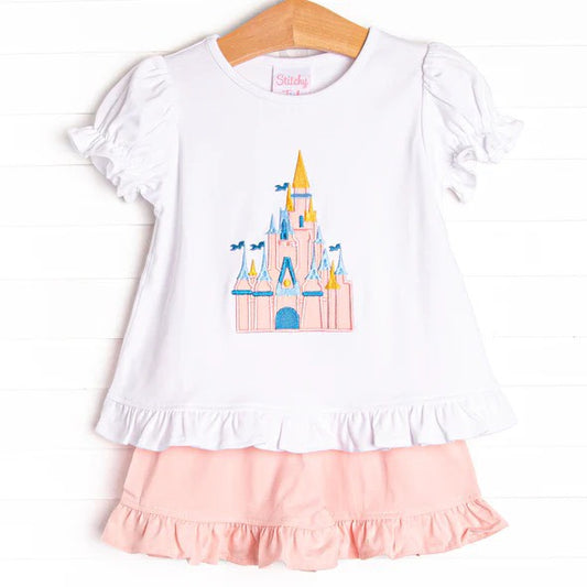 infant baby girls castle clothing set  deadline may 19th