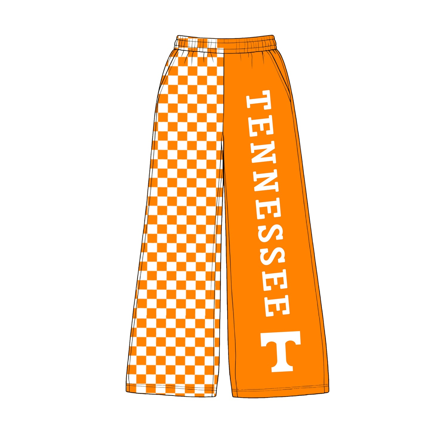 Adult women Tennessee team design milk silk pants
