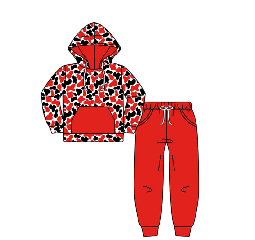 Baby boy custom team cheer design hoodie set
