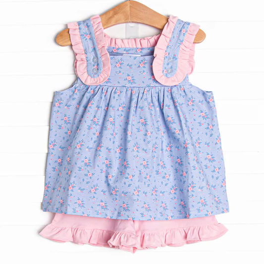 infant baby girl summer boutique clothing set
