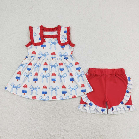 wholesale baby girls popsicle outfit