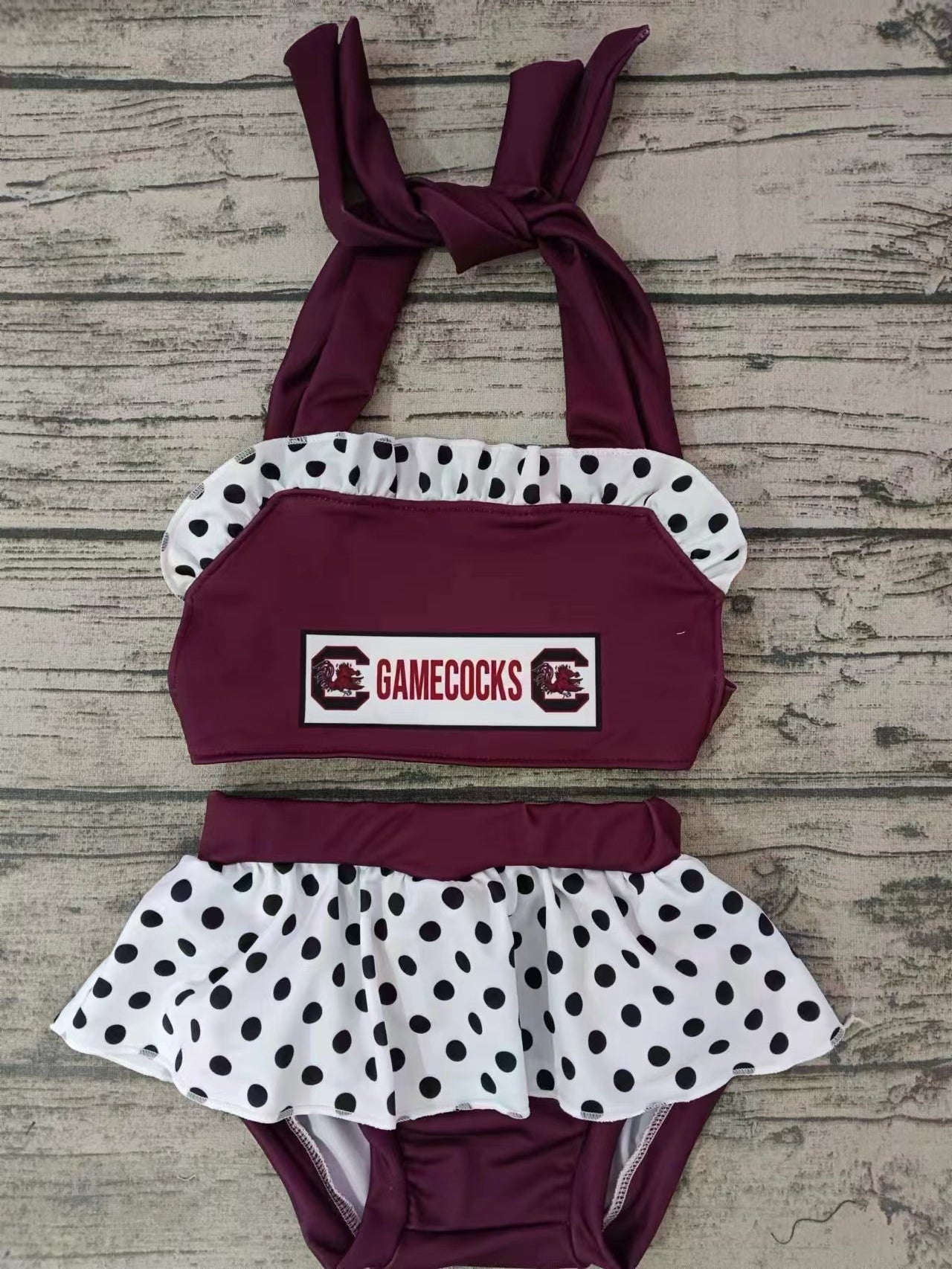 baby girls two pieces team design summer bathing suit