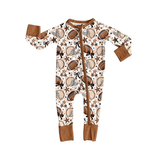 Toddle baby football long sleeve romper wholesale factory price