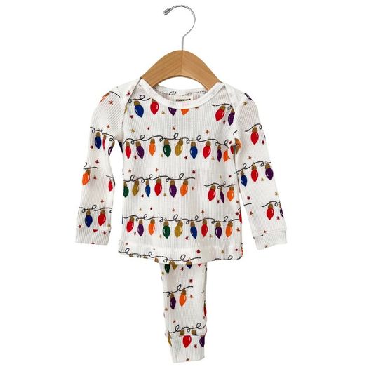 baby  girls long sleeve Christmas light outfit