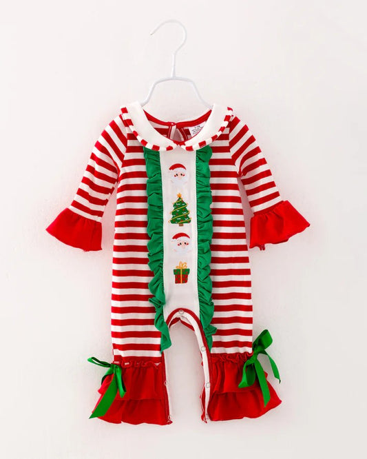 Christmas Santa Baby Long Sleeve Romper