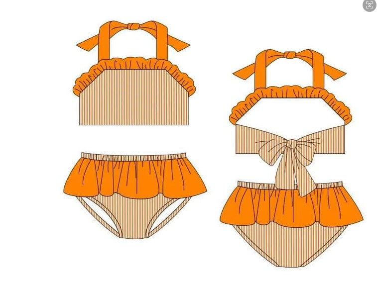 baby girls summer two pieces bathing suit