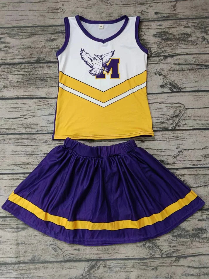 Baby girls custom team cheer outfit add shorts