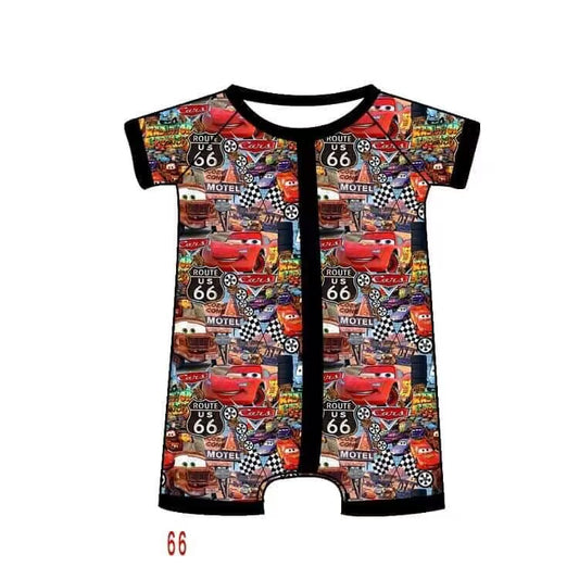 baby boy short sleeve cartoon romper