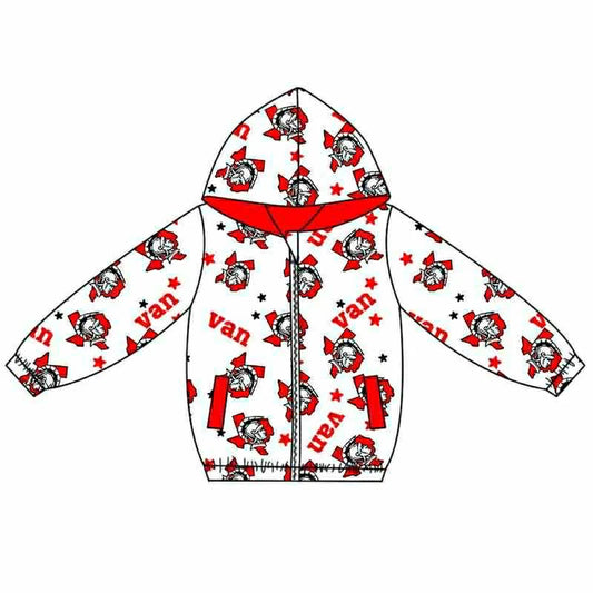 Kids baby long sleeve custom team hoodie top