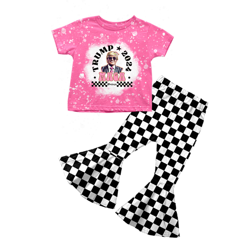 Custom trum design baby girls clothes