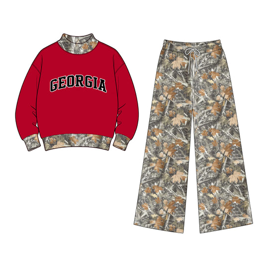 Toddle kids girls custom georgia design long sleeve outfit