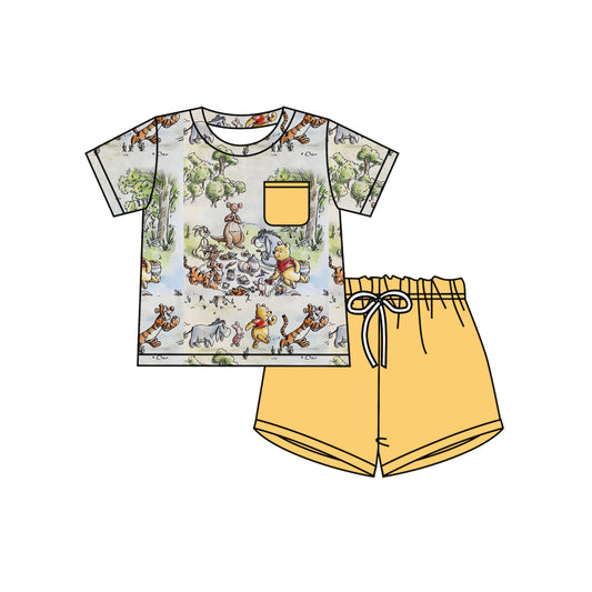 cartoon bear baby boy outfit