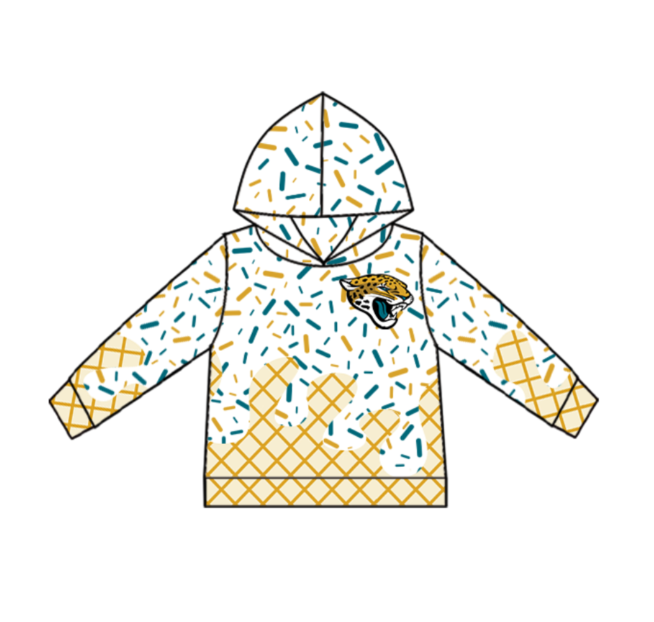 baby boy long sleeve custom tiger team hoodie top